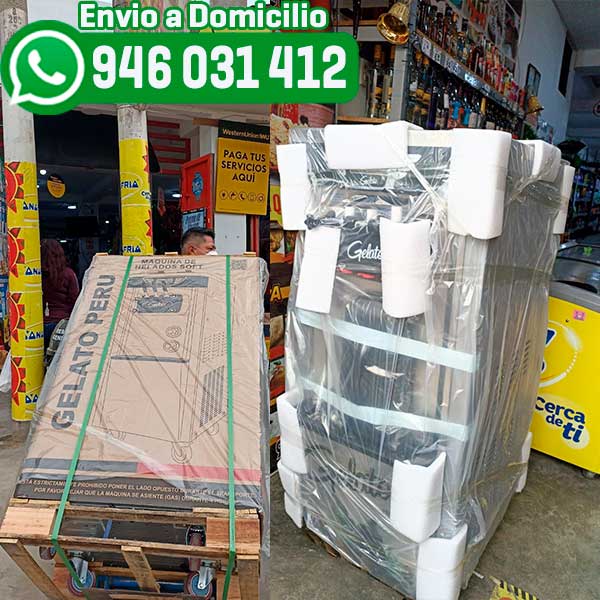 Máquinas de helados en almacén listas para distribución